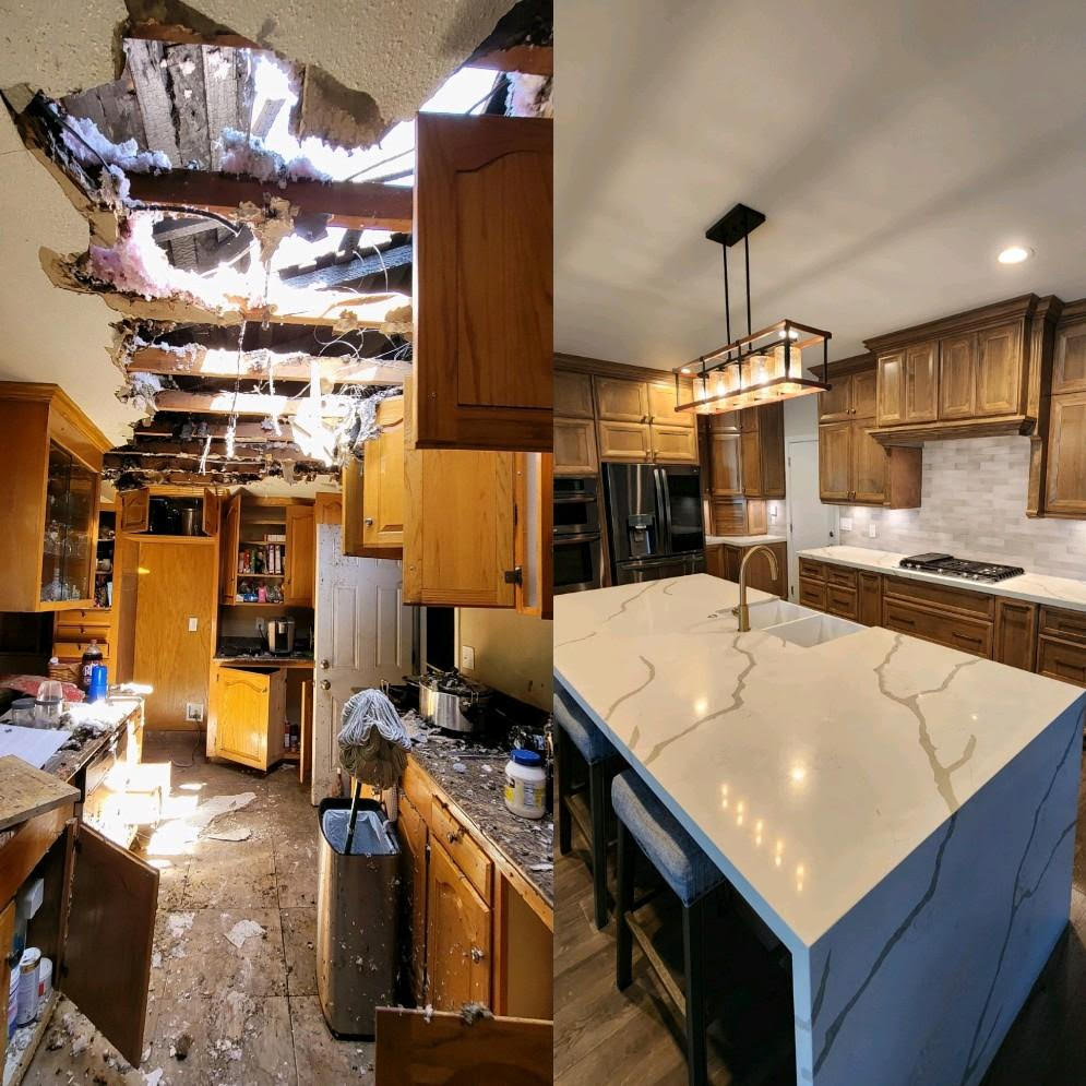 before and after of a home renovation - lightbox