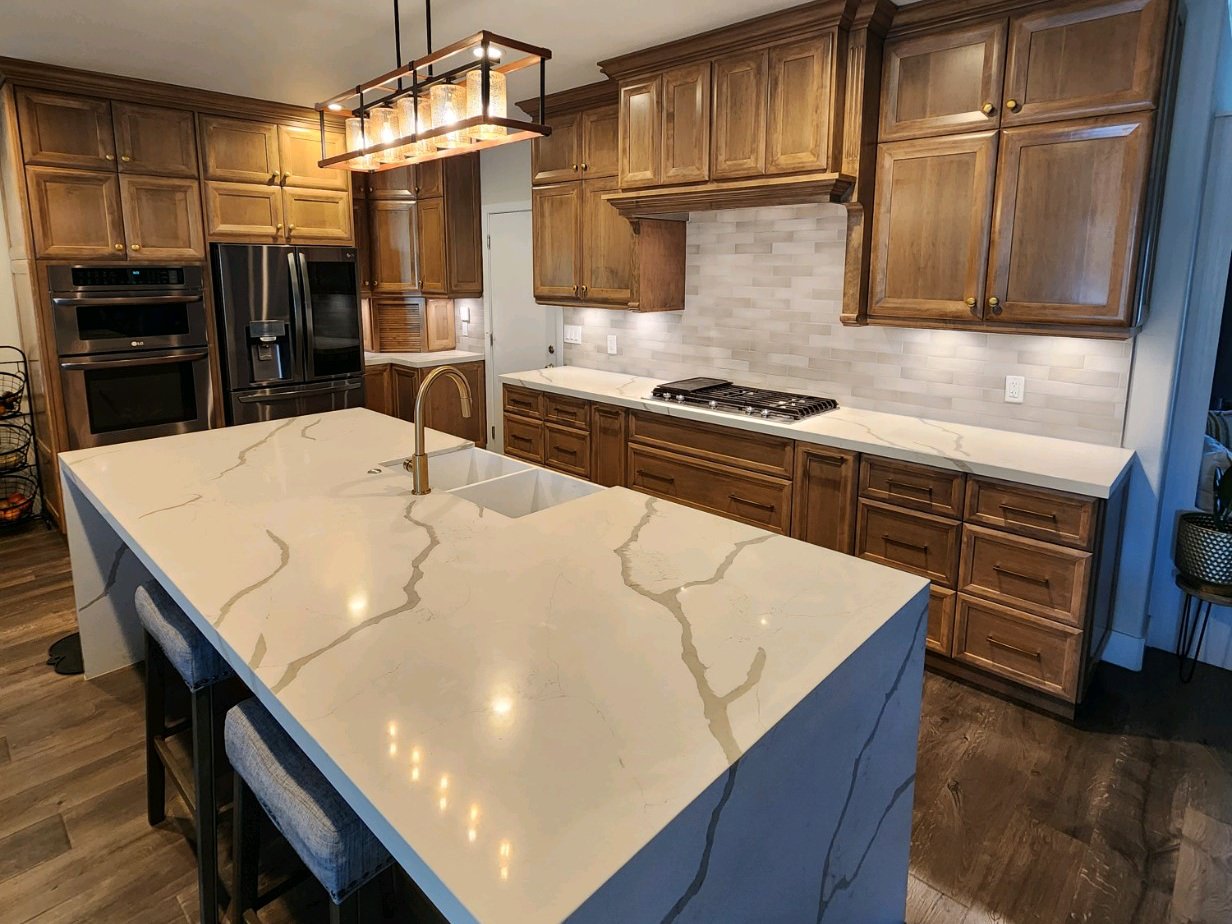 Customized re-construction kitchen by All Pro Premium Builders Inc