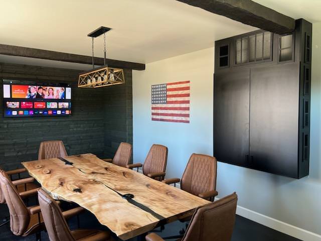 Custom office conference room by All Pro Premium Builders Inc